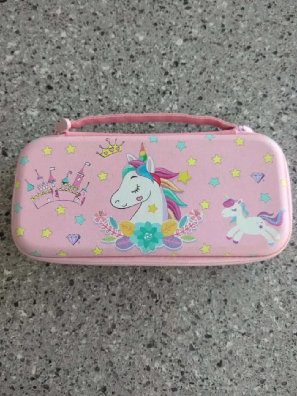Trunple Pink Unicorn Carrying Case for Nintendo Switch